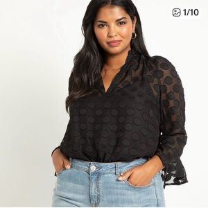 Eloquii Monochrome black dot design